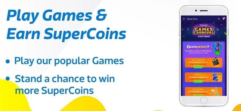 play games and earn flipkart super coins