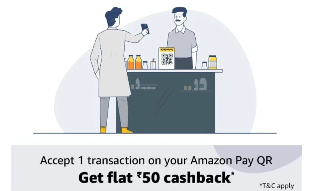 amazon pay merchant loot - flat rs50 cashback
