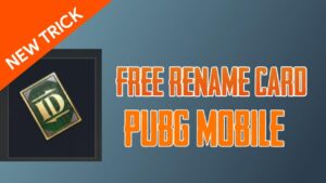Get 1 PUBG Mobile free rename card