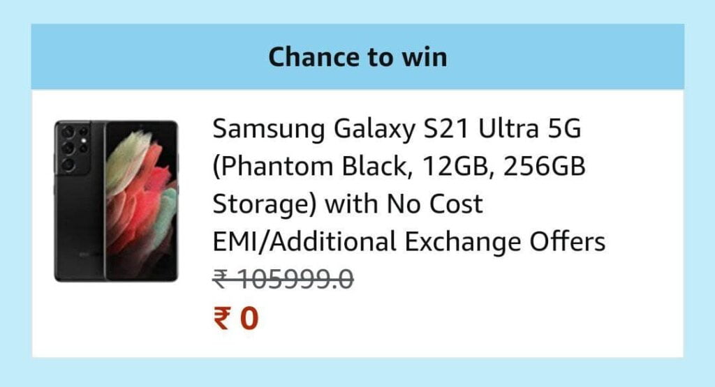 Amazon Samsung Galaxy S21 Quiz answers
