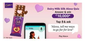 Amazon dairy milk silk alexa quiz