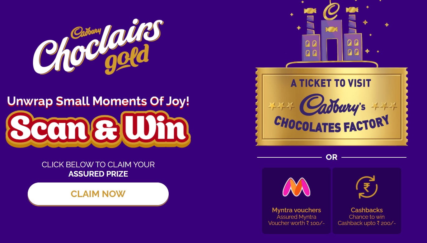 Cadbury Choclairs Gold Offer