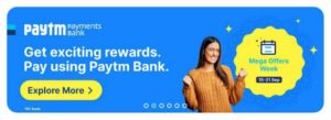 Paytm Mega Week Offer - Flat ₹160 cashback