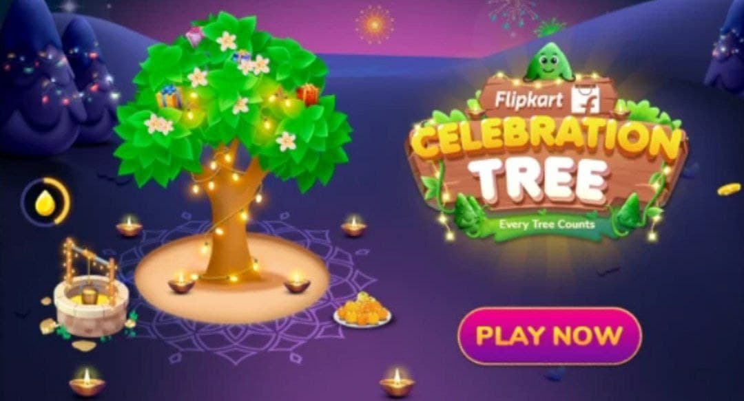 Flipkart Celebration Tree game - Play and win Supercoins and gift vouchers