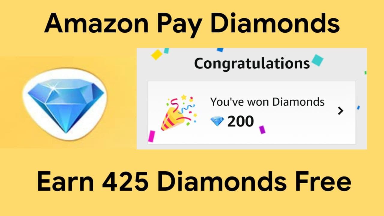 Amazon pay diamonds - Free 425 Diamonds