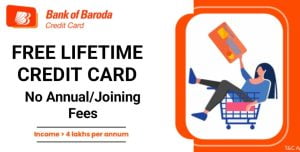 Bank of Baroda Lifetime Free Credit card
