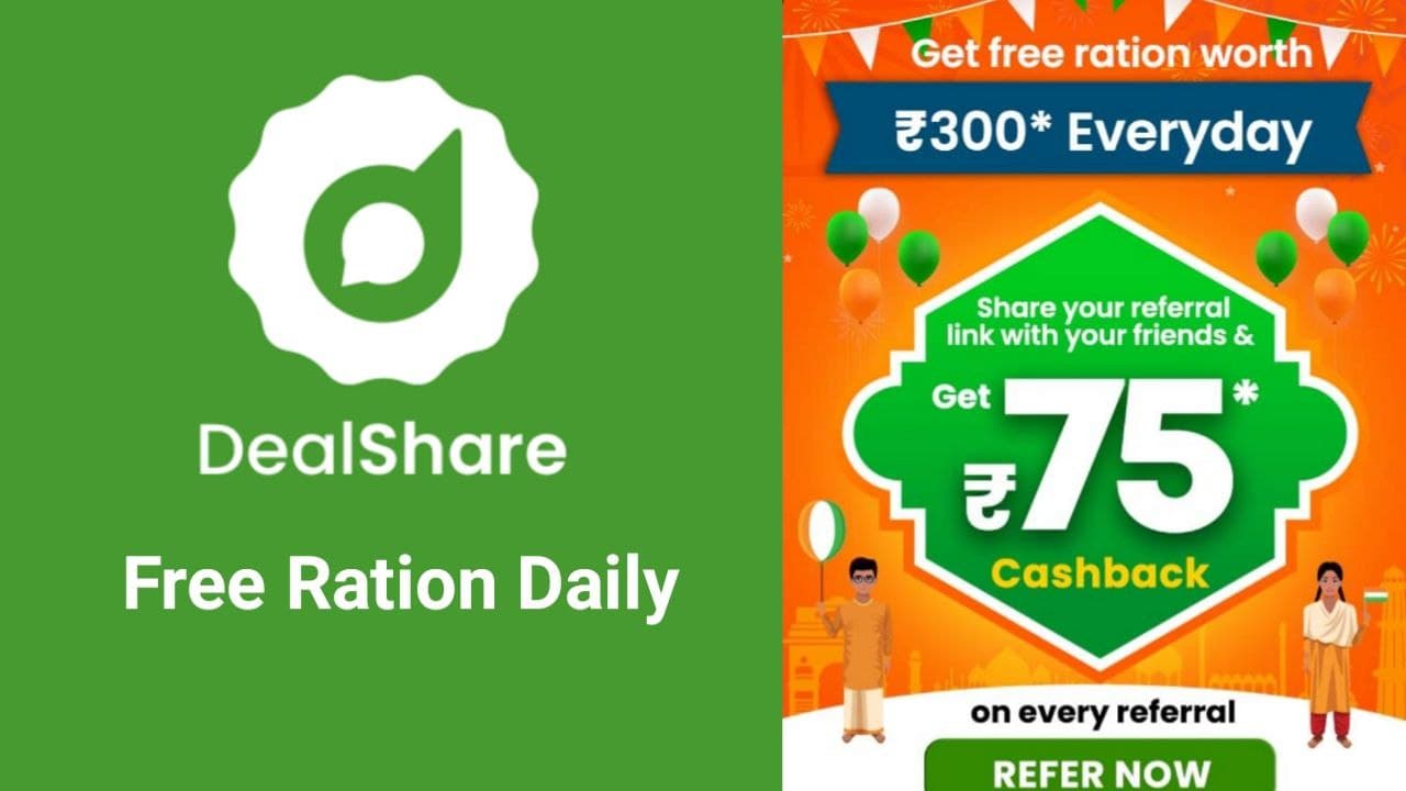 dealshare free ration daily worth rs300