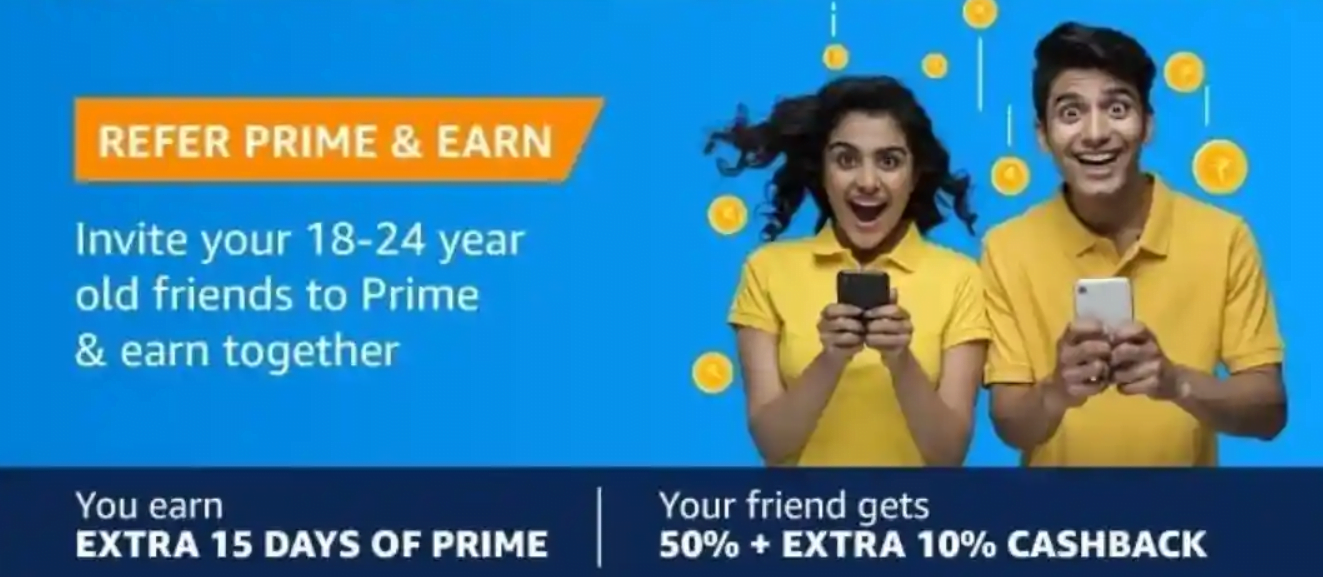 amazon prime refer and earn offer