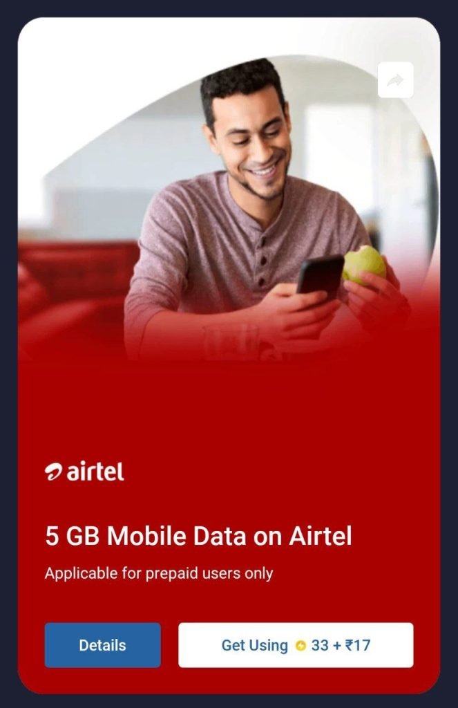 flipkart airtel offer - free 5gb data on airtel using supercoins