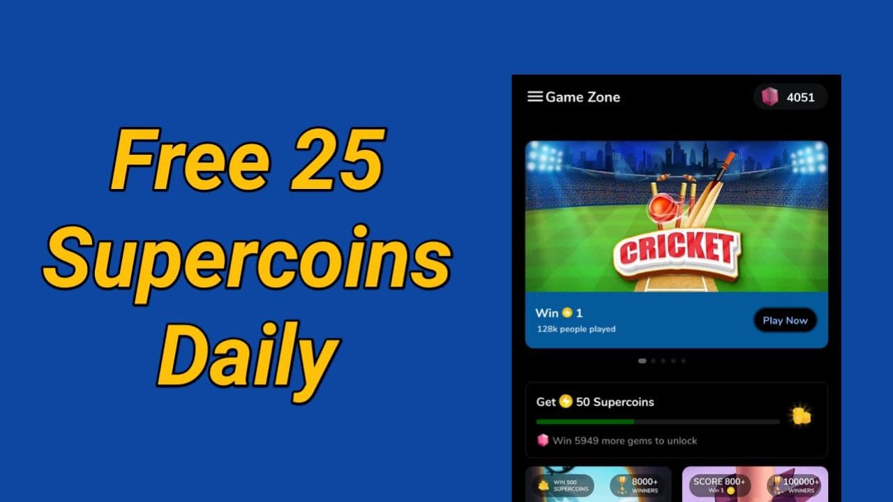 free 25 supercoins daily - play flipkart games