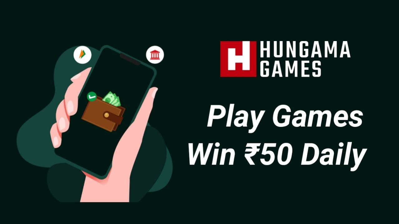hungama games app - play games win paytm cash refer and earn