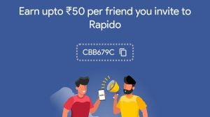 Rapdio app refer and earn Rs.50 - Free rapido rides