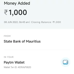 add money from credit card to paytm wallet without any charge proof