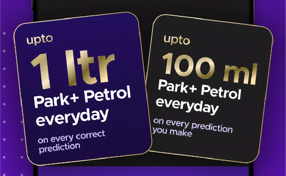 park+ daily quiz - win free petrol