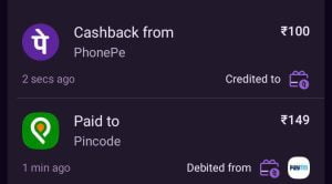 pincode app free rs.100 cashback